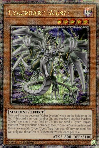 Cyberdark Wurm (Quarter Century Secret Rare) - ALIN-EN027 - Quarter Century Secret Rare - 1. Auflage von YU-GI-OH!