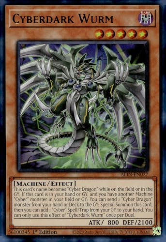Cyberdark Wurm - ALIN-EN027 - Ultra Rare - 1. Auflage Cyberdark Wurm - ALIN-EN027 - Ultra Rare - 1. Auflage von YU-GI-OH!