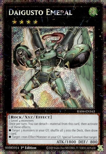 Daigusto Emeral (Platinum Secret Rare) – RA04-EN163 – Platinum Secret Rare – 1. Auflage von YU-GI-OH!