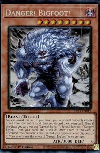Danger! Bigfoot! (Alternate Art) (PCR) - RA03-EN019 - Prismatic Collector's Rare - 1st Edition von YU-GI-OH!