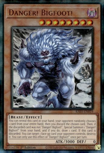 Danger! Bigfoot! (Alternate Art) (PUR) - RA03-EN019 - Prismatic Ultimate Rare - 1. Auflage von YU-GI-OH!