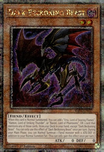 Dark Beckoning Beast (Quarter Century Secret Rare) – RA03-EN027 – Quarter Century Secret Rare – 1. Auflage von YU-GI-OH!