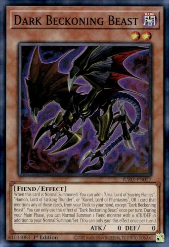 Dark Beckoning Beast – RA03-EN027 – Super Rare – 1. Auflage Dark Beckoning Beast – RA03-EN027 – Super Rare – 1. Auflage von YU-GI-OH!