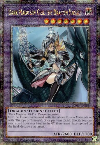 Dark Magician Girl The Dragon Knight (Quarter Century Secret Rare) – RA03-EN258 – Quarter Century Secret Rare – 1. Auflage von YU-GI-OH!