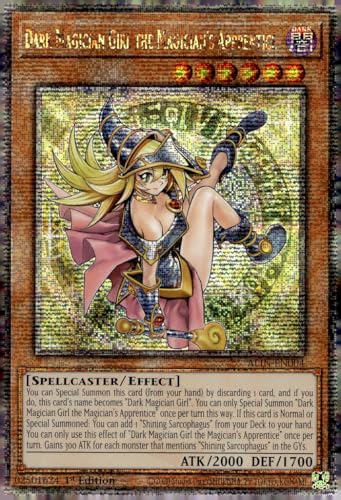 Dark Magician Girl The Magician's Apprentice (Quarter Century Secret Rare) - ALIN-EN004 - Quarter Century Secret Rare - 1. Auflage von YU-GI-OH!