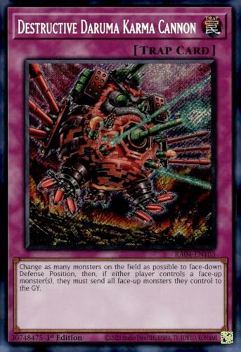 Destructive Daruma Karma Cannon (Secret Rare) – RA04-EN103 – Secret Rare – 1. Auflage von YU-GI-OH!