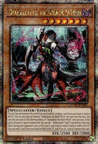 Diabellstar Die schwarze Hexe - AGOV-EN006 - Quarter Century Secret Rare - 1. Auflage Diabellstar Die schwarze Hexe - AGOV-EN006 - Quarter Century Secret Rare - 1. Auflage von YU-GI-OH!