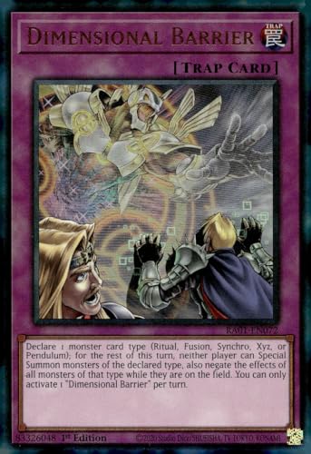 Dimensional Barrier (PUR) – RA01-EN072 – Prismatic Ultimate Rare – 1. Auflage von YU-GI-OH!