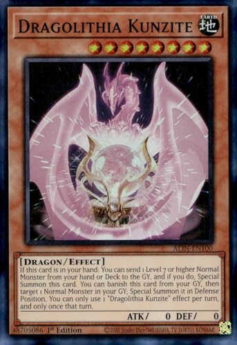 Dragolithia Kunzit - ALIN-EN100 - Super Rare - 1. Auflage von YU-GI-OH!