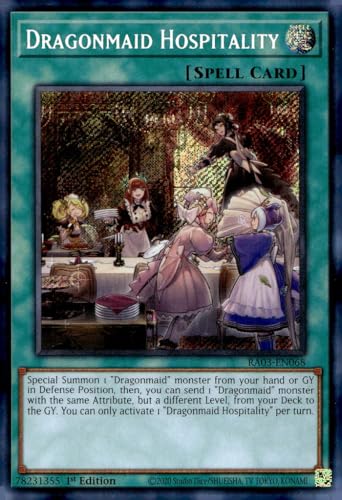 Dragonmaid Hospitality (Secret Rare) – RA03-EN068 – Secret Rare – 1. Auflage von YU-GI-OH!