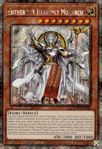Ehther The Heavenly Monarch (Platinum Secret Rare) – RA04-EN018 – Platinum Secret Rare – 1. Auflage von YU-GI-OH!
