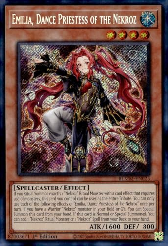 Emilia, Tanzpriesterin der Nekroz BLMM-EN025 - Secret Rare - 1. Auflage von YU-GI-OH!