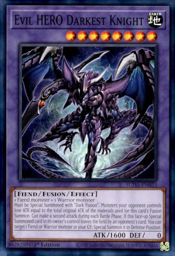 Evil Hero Darkest Knight - SUDA-EN033 - Common - 1. Auflage von YU-GI-OH!