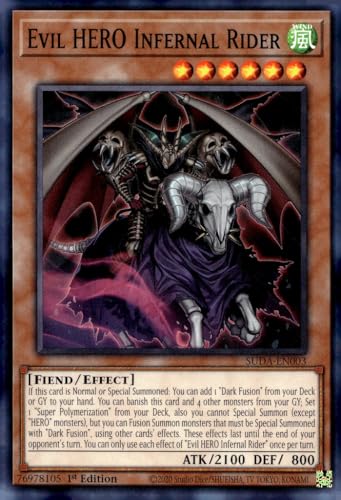 Evil Hero Infernal Rider - SUDA-EN003 - Common - 1. Auflage Evil Hero Infernal Rider - SUDA-EN003 - Common - 1. Auflage von YU-GI-OH!