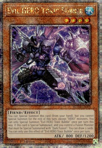 Evil Hero Toxic Bubble (Quarter Century Secret Rare) – SUDA-EN001 – Quarter Century Secret Rare – 1. Auflage von YU-GI-OH!