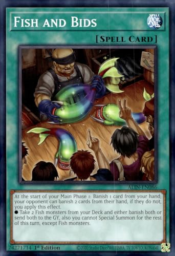 Fish and Bids - ALIN-EN086 - Common - 1. Auflage von YU-GI-OH!