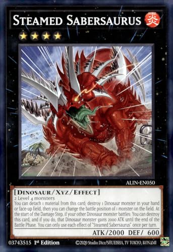 Gedämpfter Sabersaurus - ALIN-EN050 - Common - 1. Auflage von YU-GI-OH!