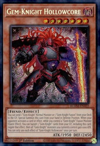 Gem-Knight Hollowcore BLMM-EN022 - Secret Rare - 1. Auflage von YU-GI-OH!