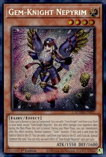 Gem-Knight Nepyrim - BLMM-EN021 - Secret Rare - 1. Auflage von YU-GI-OH!