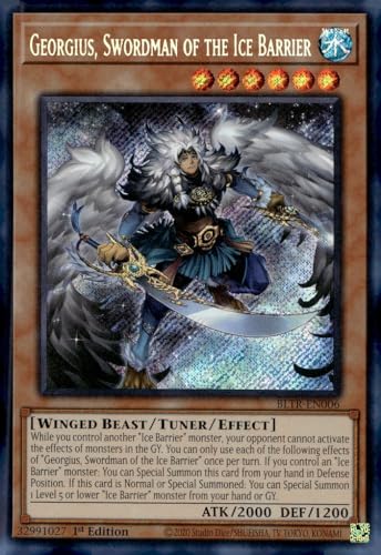 Georgius, Schwertmann der Eisbarriere - BLTR-EN006 - Secret Rare - 1. Auflage Georgius, Schwertmann der Eisbarriere - BLTR-EN006 - Secret Rare - 1. Auflage von YU-GI-OH!