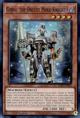 Girsu, The Orcust Mekk-Knight - RA03-EN026 - Super Rare - 1. Auflage von YU-GI-OH!