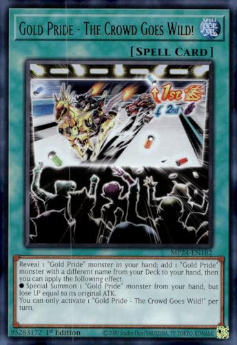 Gold Pride - The Crowd Goes Wild! - MP24-EN182 - Ultra Rare - 1. Auflage von YU-GI-OH!