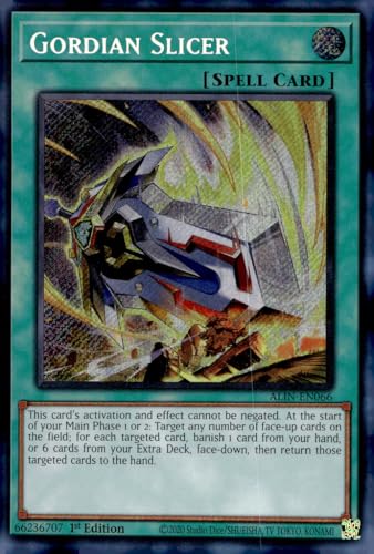 Gordian Slicer - ALIN-EN066 - Secret Rare - 1. Auflage Gordian Slicer - ALIN-EN066 - Secret Rare - 1. Auflage von YU-GI-OH!