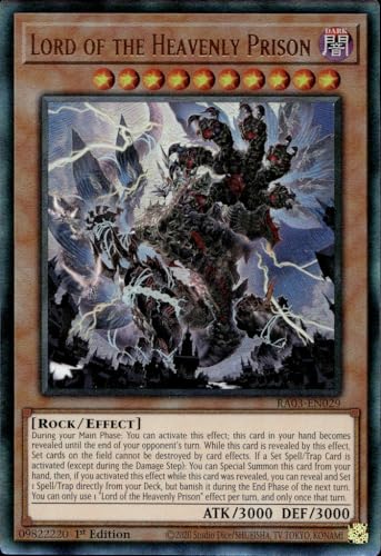 Herr des himmlischen Gefängnisses (PUR) – RA03-EN029 – Prismatic Ultimate Rare – 1. Auflage von YU-GI-OH!
