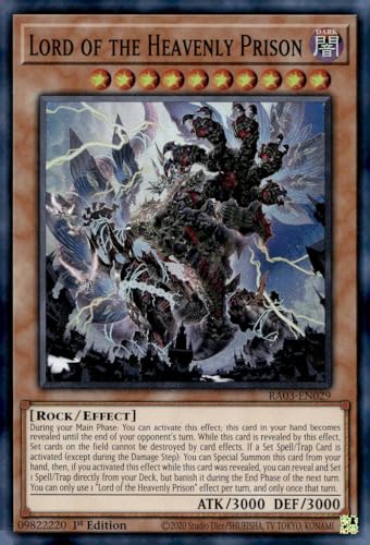 Herr des himmlischen Gefängnisses - RA03-EN029 - Super Rare - 1. Auflage von YU-GI-OH!
