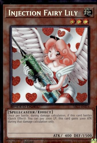 YU-GI-OH! Injection Fairy Lily (PSR) - SBC2-ENI14 - Prismatic Secret Rare - 1. Auflage - 1 Count - Anime, Fantasie - 2014 von YU-GI-OH!