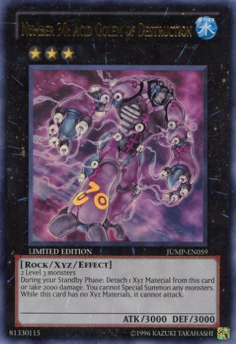 JUMP-EN059 Number 30: Acid Golem of Destruction im Set mit original Gwindi Kartenschutzhülle von YU-GI-OH!