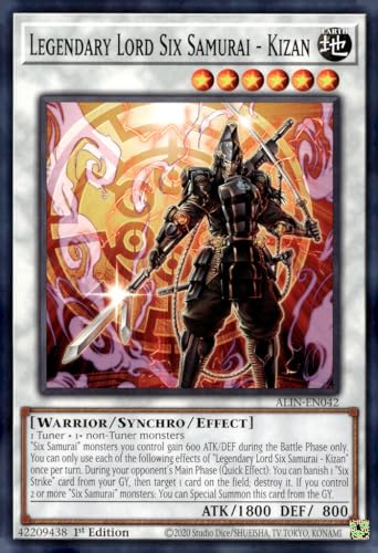 Legendary Lord Six Samurai - Kizan - ALIN-EN042 - Common - 1. Auflage Legendary Lord Six Samurai - Kizan - ALIN-EN042 - Common - 1. Auflage von YU-GI-OH!