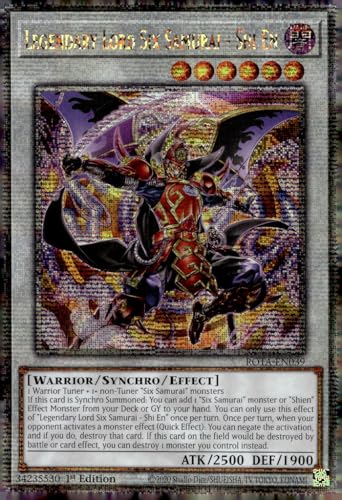 Legendary Lord Six Samurai - Shi En (Quarter Century Secret Rare) - ROTA-EN039 - Quarter Century Secret Rare - 1. Auflage von YU-GI-OH!