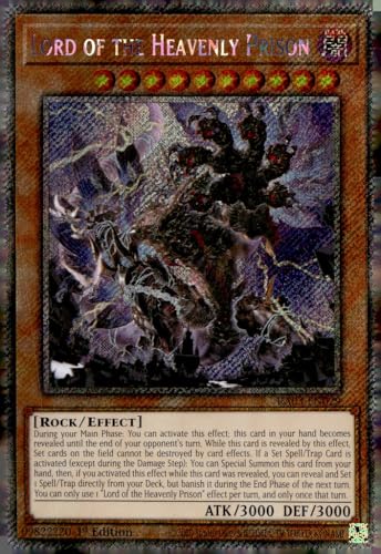 Lord of The Heavenly Prison (Platinum Secret Rare) – RA03-EN029 – Platinum Secret Rare – 1. Auflage von YU-GI-OH!