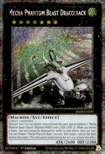 Mecha Phantom Beast Dracossack (Platinum Secret Rare) – RA03-EN039 – Platinum Secret Rare – 1. Auflage von YU-GI-OH!