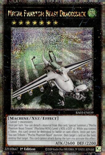 Mecha Phantom Beast Dracossack (Quarter Century Secret Rare) – RA03-EN039 – Quarter Century Secret Rare – 1. Auflage von YU-GI-OH!
