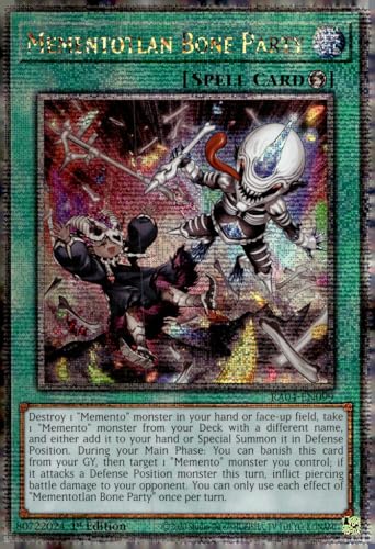 Mementotlan Bone Party (Quarter Century Secret Rare) – RA04-EN099 – Quarter Century Secret Rare – 1. Auflage von YU-GI-OH!
