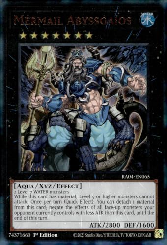 Mermail Abyssgaios (Ultimate Rare) – RA04-EN065 – Ultimate Rare – 1. Auflage von YU-GI-OH!