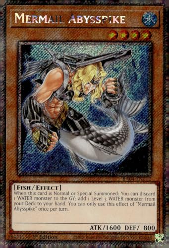 Mermail Abysspike (Platinum Secret Rare) – RA04-EN012 – Platinum Secret Rare – 1. Auflage von YU-GI-OH!