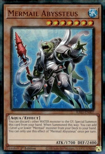 Mermail Abyssteus (PUR) – RA03-EN007 – Prismatic Ultimate Rare – 1. Auflage von YU-GI-OH!