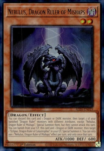 Nebulus, Dragon Ruler of Missgeschicke - ALIN-EN019 - Ultra Rare - 1. Auflage von YU-GI-OH!