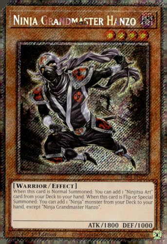 Ninja Grandmaster Hanzo (Platinum Secret Rare) – RA04-EN173 – Platinum Secret Rare – 1. Auflage von YU-GI-OH!