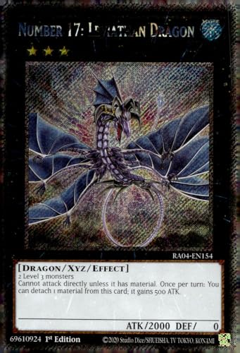 Nummer 17: Leviathan Dragon (Platinum Secret Rare) - RA04-EN154 - Platinum Secret Rare - 1. Auflage von YU-GI-OH!