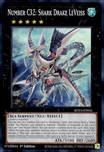 Nummer C32: Shark Drake LeVeiss - ROTA-EN041 - Super Rare - 1. Auflage von YU-GI-OH!
