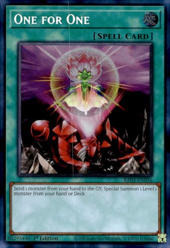 One for One (Secret Rare) - RA03-EN056 - Secret Rare - 1. Auflage von YU-GI-OH!