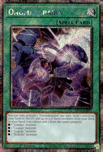 Onomatopaira (Platinum Secret Rare) – RA04-EN089 – Platinum Secret Rare – 1. Auflage von YU-GI-OH!