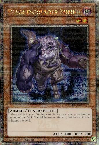 Plaguespreader Zombie (Quarter Century Secret Rare) – RA03-EN207 – Quarter Century Secret Rare – 1. Auflage von YU-GI-OH!