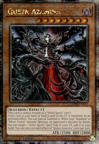 Queen Azamina (Quarter Century Secret Rare) – SUDA-EN009 – Quarter Century Secret Rare – 1. Auflage von YU-GI-OH!