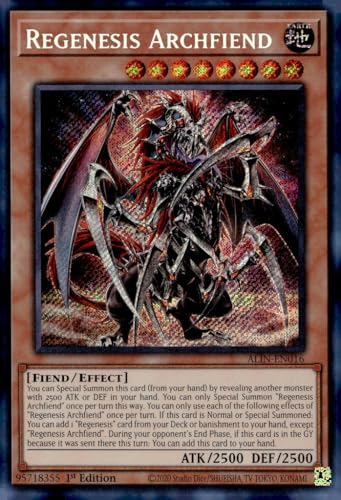 Regenesis Erzunterweltler - ALIN-EN016 - Secret Rare - 1. Auflage von YU-GI-OH!
