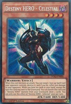Schicksals-Held - Celestial - DESO-DE006 - Secret Rare - 1. Auflage von Yu Gi Oh